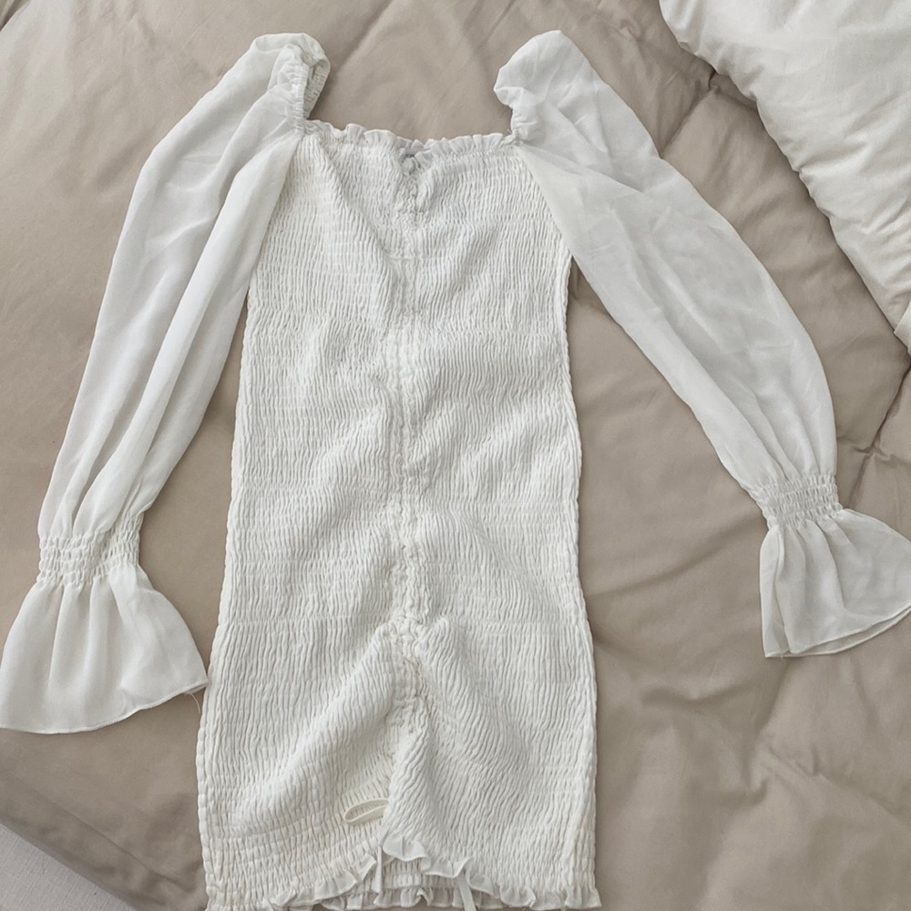Princess Polly White Puff Sleeve Dress